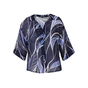 KOROSHI Bluza marine/kraljevo modra/bela