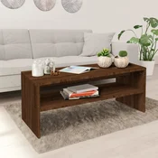 Stolic za kavu smeda boja hrasta 100x40x40 cm konstruirano drvo