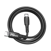 Moxom MX-CB135 PD USB data kabl Type-C na USB Type-C, 60W, 2m, Crni