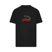 Mister Tee Majica Christmas Tree Pickup zelena/rdeča/črna
