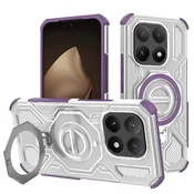 Hibridna maska Carbon Shield Pro za Xiaomi 15T - purple transparent