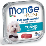 Monge Pašteta za pse sa komadicima mesa Fresh Pate, 100 g - tuna