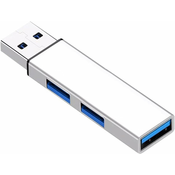 Generic Učinkovito zvezdišče USB C 3-vratno zvezdišče USB3.0 za prenos podatkov 5 Gbps Vrata USB2.0 za 480 Mbps adapter za prenos podatkov USB C zvezdišče, (21127331)
