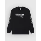 DC Side Flame moška majica z dolgimi rokavi black