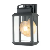 Elstead Lighting Elstead Quoizel Byron Zunanja stenska svetilka iz grafita s kositrnim reflektorjem, IP44, (22099822)