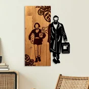 Wallity Zidna dekoracija Leon The Professional, 44 x 58 cm, Smeda