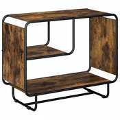 vidaXL Komoda Dimljen hrast 80 x 37.5 x 64.5 cm Predelan les