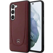 Maska Mercedes Samsung Galaxy S23+ crveni tvrdi kožni maska Urban Bengale (MEHCS23MARMRE)