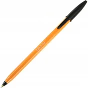 Bic Črn kemični svinčnik z oranžnim pokrovčkom 0,7 mm