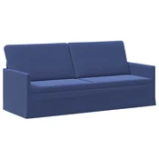 vidaXL 3-sedna sofa Policijska modra 190 x 81 x 82 cm Žamet