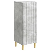 Vidaxl Strani šal Betonsko siva 33 x 34,5 x 90 cm Inženirski les