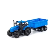 POLESIE Igracka Traktor Progress, Na frikciju, Sa prikolicom, Plavi