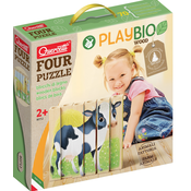Quercetti 80712 Cetiri puzzle životinje s farme