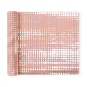 Kvadratni namizni tekač z bleščicami rose gold 275 x 28 cm