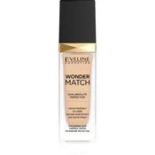 Eveline Cosmetics Wonder Match dolgoobstojni tekoči puder s hialuronsko kislino odtenek 11 Almond 30 ml
