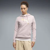 PUMA ESS METALLIC Hoodie Women, Clothing, Misty Pink/Metallic Gold, L