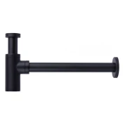 Sifon za lavabo COPEN 5/4 okrugli LUX mat crni