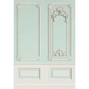 Casa Padrino luxury baroque non-woven wallpaper mint green/gray - Baroque style living room wallpaper with elegant stucco pattern - Wallpaper in baroque style - Wall decoration in baroque style