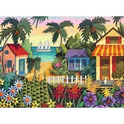 Ravensburger - Puzzle Državno prvenstvo ZDA v sestavljanju sestavljank: Tropical Vibes - 500 kosov