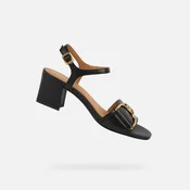 Geox New Eraklia 50 Womens Black Sandals - Womens Sandals