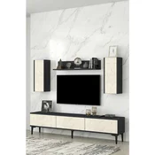 Hanah Home TV komoda Didema 180, antracit / travertin