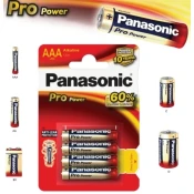 Alkalijske baterije AAA Panasonic Pro Power LR03, 4 kosa