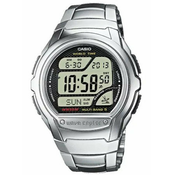 Muški casio crni srebrni digitalni sportski rucni sat sa srebrnim metalnim kaišem ( wv-58de-1aveg )