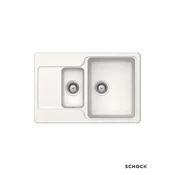 Schock Granitna ugradna sudopera Manhattan D150, 77x51cm, Bela
