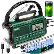 shumee PRENOSNI KUHINJSKI RADIO SOLARNI GRADBENI DINAMO SVETILKA POWERBANK 10000 mH