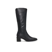 Calvin Klein Zimski škornji Block Heel High Boot Zip Lth HW0HW03172 Črna