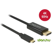 Kabel Delock, DisplayPort - USB Type-C, 4K, 60Hz