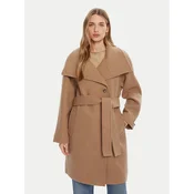 Calvin Klein Volneni plašč LV044D557G Bež Regular Fit