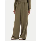 adidas Spodnji del trenirke Seasonal Essentials Colorpop KV6864 Temno zelena Wide Fit