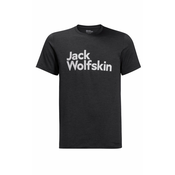 Jack Wolfskin BRAND T M, muška majica za planinarenje, crna 1809771