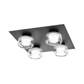 Osram -LED stropna kopalniška svetilka ORBIS FLAME 4xLED/5,5W/230V IP44 črna