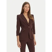 Elisabetta Franchi Suknjič GI-215-61E2-V590 Rjava Regular Fit