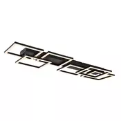 Rabalux LED Plafonjera sa daljinskim Fatma, 40W, 3000-6500K, 100x33cm, Crna