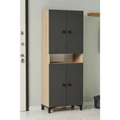 Hanah Home cipelarnik Jerma, 63,5 cm, hrast Sonoma / antracit