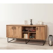 Hanah Home Komoda Quantum Medula 180x80x40cm Bež-Crna