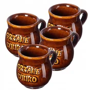 KADAX Darilni set keramičnih skodelic za kuhano vino, 250 ml, 4 kosi