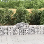 Lucne gabionske košare 12 kom 200x30x60/80 cm pocincano željezo