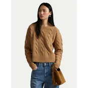 Polo Ralph Lauren Pulover 211A91216005 Bež Straight Fit