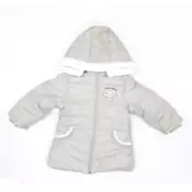 Jakna za devojcicu bež 4424 - topla zimska jakna za decu