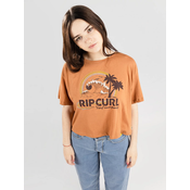 Rip Curl Rainbow Waves Crop Majica light brown Gr. M