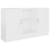 MAISON CHIC Komoda - Omarica - Miza z predali bela 120x30,5x70 cm iverna plošča, (21673950)