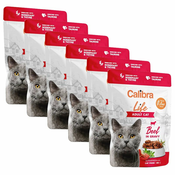 Calibra Cat Life Adult Govedina v omaki 6 x 85 g