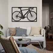 Wallity Zidna dekoracija Bicycle - APT217LS, 55 x 95 cm, Crna