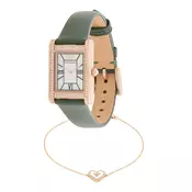 Emporio Armani Analogna ura rožnato zlata/zelena/črna/bela
