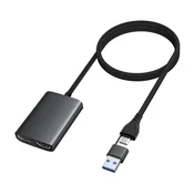 Adapter Type C - USB 3.0 JWD na 2x HDMI 60Hz crni