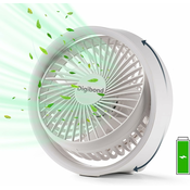 Generic Majhen namizni ventilator za polnjenje z nočno lučko, (21132711)